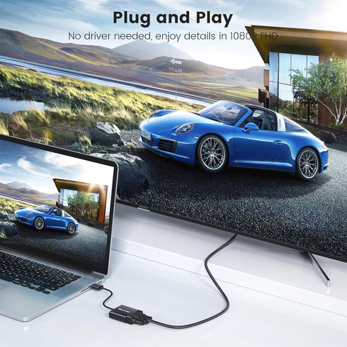 FOINNEX HDMI to VGA Adapter, HDMI to VGA Converter HDMI Male to VGA Female Adaptador for Computer, Desktop, Laptop, PC, Monitor, Projector, HDTV, ...