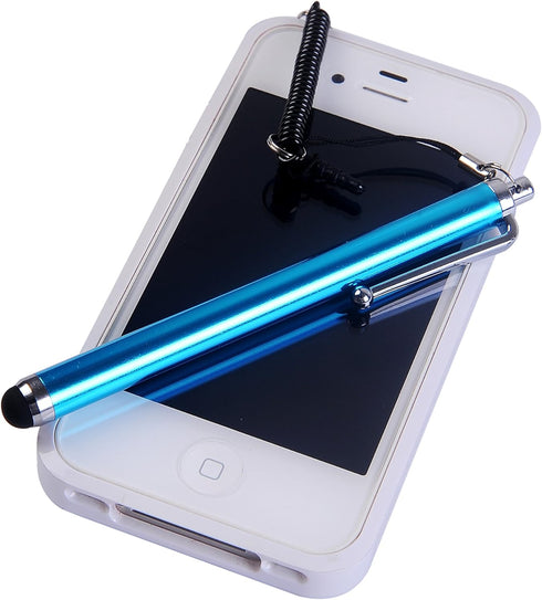 Wisdompro Stylus Tether, 10 Pack of Detachable Elastic Coil Tether Strings/Lanyards with 3.5mm Earphone Jack for Stylus Pens - Black......