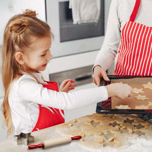 Mini Rolling Pin 7.5 Inch (6 Pack) Kids Rolling Pin Set for Play Dough Accessories Small Pin for Dough - Wooden Rolling Pins For Baking With Handl...