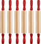 Mini Rolling Pin 7.5 Inch (6 Pack) Kids Rolling Pin Set for Play Dough Accessories Small Pin for Dough - Wooden Rolling Pins For Baking With Handl...