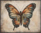 Posterizer 1 pcs- Beautiful butterfly in a rustic brown background-Art for Animal Lovers- Gift for Men Women Entrepreneur Teens-decor for Bedroom,...