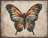 Posterizer 1 pcs- Beautiful butterfly in a rustic brown background-Art for Animal Lovers- Gift for Men Women Entrepreneur Teens-decor for Bedroom,...