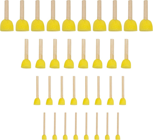 AUEAR, 40 Pack Round Foam Sponges Brush Pouncers Dabbers Set Assorted Size Paint Tools...