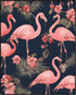 Posterizer 1 pcs-abstract retro design of flowers and flamingo 6-Art for Animal Lovers-GIft for Men Women Teens-Decor for Home & Office- unframed ...