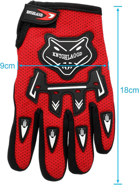 Frienda Kids Motorcycle Gloves Power Sports Racing Gloves Riding Dirty Bike Gloves Winter Bike Cycling Gloves for Riding Cycling Hiking Children O...