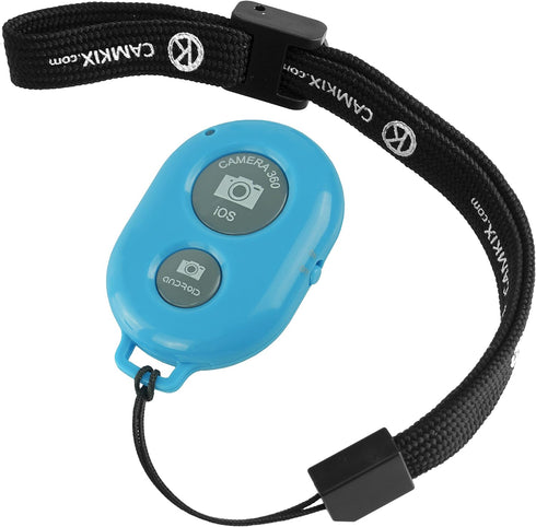 CamKix Wireless Camera Shutter Remote Control for Smartphones – Create Amazing Photos and Selfies (Blue)...