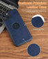 PULUZ Compatible with iPhone 15 Case?Leather Texture Stitching Phone Case is Slim and Lightweight for Your Phone All-Round Protection(Blue)......