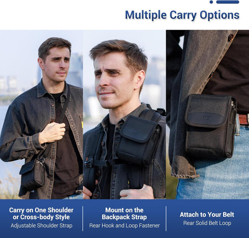 JJC Travel Carrying Camera Case Pouch for Sony A6700 A6000 A6100 A6400 A6500 A6300+16-50mm Lens, Fuji X100VI X100V Protective Case, for Ricoh GR3x...