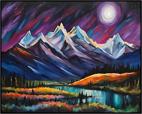 Posterizer 1 pcs- beautiful landscape-oil painting style-nature 1-Landscape & Nature Art-Floral Botanical Art- Decor for Home & Office- unframed w...