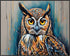 Posterizer 1 pcs- Brown owl oil painting style-Art for Animal Lovers-Abstract & Modern Art- Gift for Men Women Entrepreneur Teens-Decor for Home &...