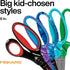 Fiskars Big Kids For Ages 8+ Ombre 6" Left-handed Scissors, Blue-Turquoise...