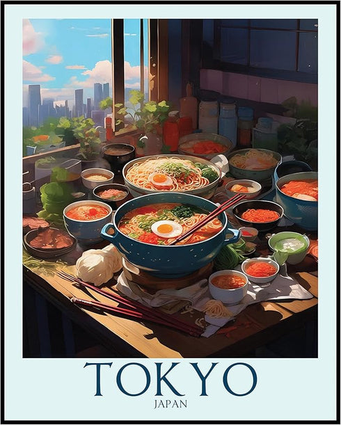 Posterizer 1 pcs-travel poster-Tokyo Japan-Adventure Wall Art Gift for Men Women Entrepreneur Teens Decor for Home & Office- unframed wall art...