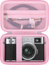 BOVKE Carrying Case Compatible with Fujifilm X100VI / X100V Digital Camera, Extra Mesh Pocket for Charging Cables, Pink...