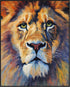 Posterizer 1 pcs- Oil painting style print of a lion-Art for Animal Lovers-Floral Botanical Art- Gift for Men Women Entrepreneur Teens-Living Room...