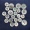 11 Pieces Natural Smoke Mother of Pearl Buttons Set 20mm 15mm Genuine Grey MOP Buttons for Men Blazer and Suit DIY Sewing Craft (Grey)...