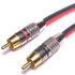 CESS-064-2f Speaker Cables to RCA Plugs Adapter, 2-Channel (2 FEET)...