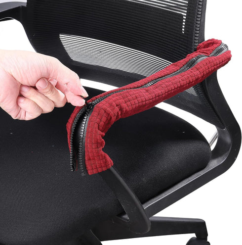 PATIKIL Office Chair Arm Cover, 2Pcs Office Chair Armrest Covers Protectors with Zipper Stretchable Water Resistant Computer Chair Arm Rest Covers...