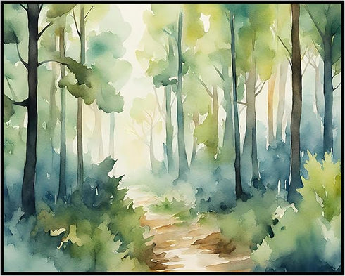 Posterizer 1 pcs- beautiful jungle trees scenary landscape 9-Landscape & Nature Art-Floral Botanical Art- Decor for Home & Office- unframed wall a...