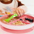 Munchkin Stay Put Suction Plates for Baby and Toddler, 3 Divided Sections , Pink/Purple...