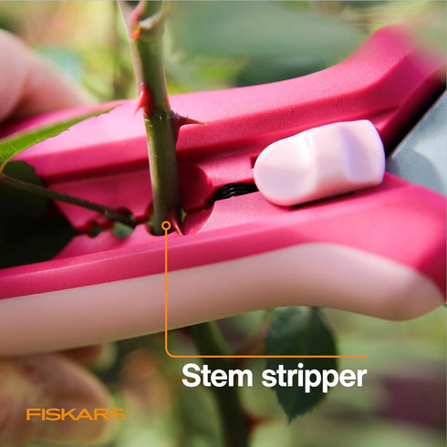 Fiskars Floral Pruning Shears - Plant Cutting Scissors/Garden Clippers For Deadheading and Working with Flowers - Rose Petal Pink...