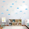 Cloud Wall Decals Wall Decor Kids Room Cloud Wall Stickers Vinyl Decals for Baby Boys Girls Nursery Toddler Room Decor Wall Stickers Nursery A64 (...