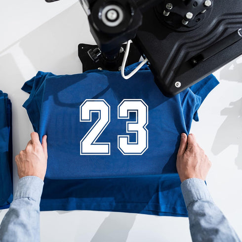 WILLBOND 24 Pcs Iron on Numbers, Jersey Heat Transfer Numbers 0 to 9 for Team Uniform Sports T-Shirt Football Basketball Baseball (8 Inch)...