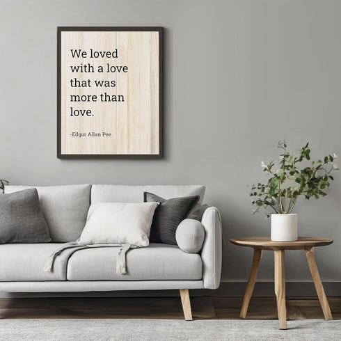 Posterizer 1 pcs-Edgar Allan Poe Quote-Annabel Lee Poem-Quotes and Poems-Romantic Art-Gift for Teachers-Decor for Home & Office- UNFRAMED Wall Art...