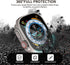 (2 in 1) Waterproof Case Compatible for Apple Watch Ultra/Apple Watch Ultra 2 Screen Protector 49mm Accessories, iWatch Tempered Glass Protective ...