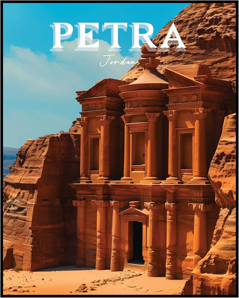 Posterizer 1 pcs-Petra Jordan Travel Poster-Adventure Wall Art-GIft for Men Women Teens-Decor for Home & Office- unframed wall art...