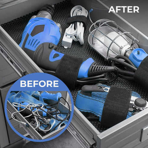 Reusable Cinch Straps 20" x 1" - Premium Multipurpose Quality Hook and Loop Safety Straps (15 Pack) (20 inch)...