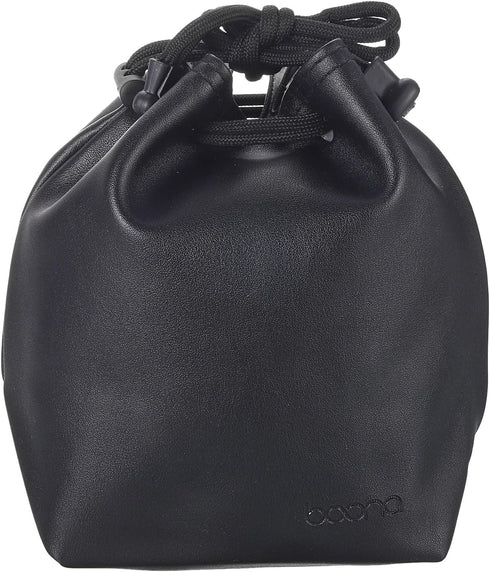 PATIKIL Soft Drawstring Lens Case, Lens Pouch Bag with Cotton Pad 3.94" x 3.94" Thick Fleece Cloth Camera Lens Bag for SLR Lens Water Cups Black...