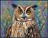 Posterizer 1 pcs- cute yellow eyed brown owl-Art for Animal Lovers-Landscape & Nature Art- Living Room Bedroom Decor- unframed wall art...