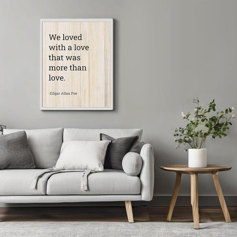 Posterizer 1 pcs-Edgar Allan Poe Quote-Annabel Lee Poem-Quotes and Poems-Romantic Art-Gift for Teachers-Decor for Home & Office- UNFRAMED Wall Art...