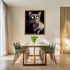 Posterizer 1 pcs-beautiful cat-kitty in the house art 2-Art for Animal Lovers Gift for Men Women Entrepreneur Teens Decor for Home & Office- unf...