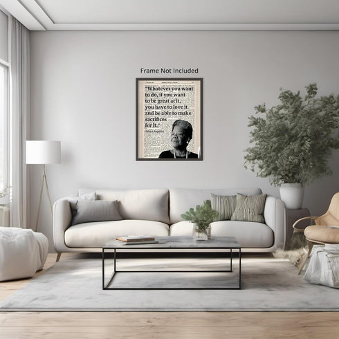 Posterizer 1 pcs-Whatever You Want to Do-Maya Angelou-Quotes-Afro-American Art Collection- Living Room Bedroom Decor- unframed wall art...