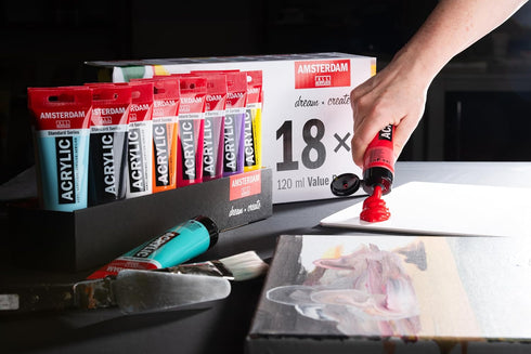 Amsterdam Standard Series Acrylic Tube 120 ml Pyrrole red 315 (17093152)...