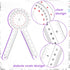 12 Inch Goniometer Transparent Orthopedic Angle Ruler Plastic Goniometer 360 Degree for Body Measuring Tape Goniometer Protractor Ruler (6 Pieces)...