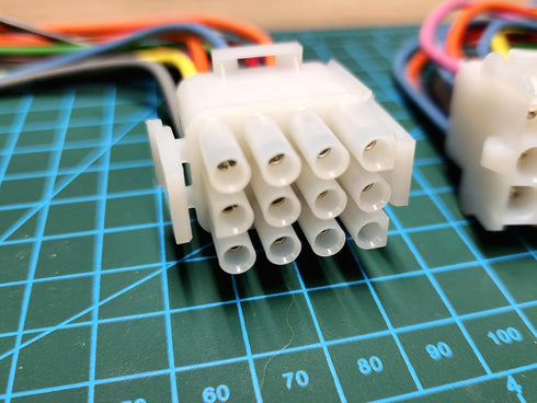 12 pin molex Connector Plug Male Female Set with Pigtails for Automotive, Home Audio, car Audio, Motorcycle, ATV Boats, Trucks, Trailers, Arcade H...