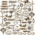 Words Connector Charms, 50 Pieces Mixed Word Letter Connector Pendant Infinity Symbol Link Charms for DIY Necklace Bracelet Jewelry Making - Antiq...