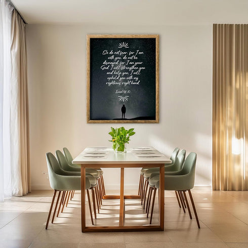 Posterizer 1 pcs-Do Not Fear, I Am With You-Isaiah Bible Verse-Quotes and Poems-Gifts for Christians - Decor for Church, Sunday School Classroom- ...