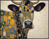 Posterizer 1 pcs- beautiful cow in mosaic style-Art for Animal Lovers-Abstract & Modern Art- Living Room Bedroom Decor- unframed wall art...