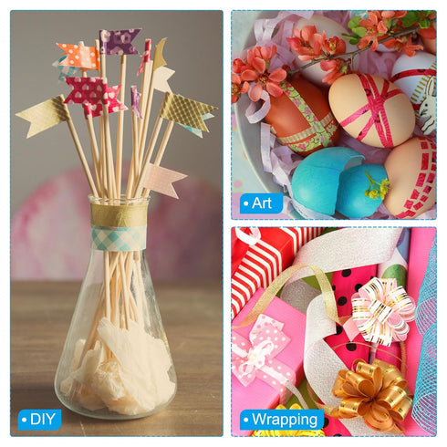 PATIKIL Prism Tape 0.24 Inch x 55 Yards, 1 Pack Holographic Metalized Reflective Self Adhesive for DIY Art Craft Wrapping Wall Decoration, Blue...