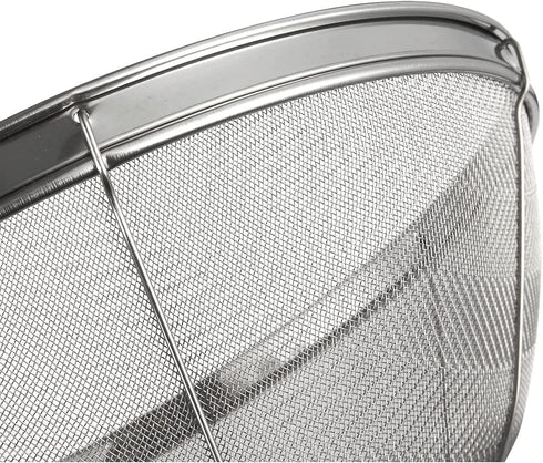 Juvale Fine Mesh Strainer 11" x 4" - Stainless Steel Rice Strainer & Mesh Colander for Pasta, Quinoa & Yogurt - (Silver Colour)...