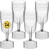 DecorRack 24 Wine Glasses, 6 Oz -BPA Free- Plastic Party Wine Cups, Perfect for Outdoor Parties, Weddings, Picnics, Stackable, Reusable, Disposabl...