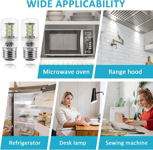 5304511738 Appliance Light Bulb Fridge Light Bulb Kei D34l Led Light Bulb 3.5W KEI D34L (E26/27 85V-265V Daylight) Fit for Frigid-aire Ken-More Re...