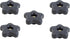 POWERTEC 1/4"-20 5 Star Knobs 5 Pack, Clamping Knobs with Steel Insert for T Track Bolts, Thumb Screw Threaded Knobs for T Track Accessories, Feat...