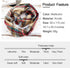 Frienda Winter Plaid Scarf Fall Warm Tartan Scarf Checkered Pattern Circle Loop Scarf Wrap (Colorful)...