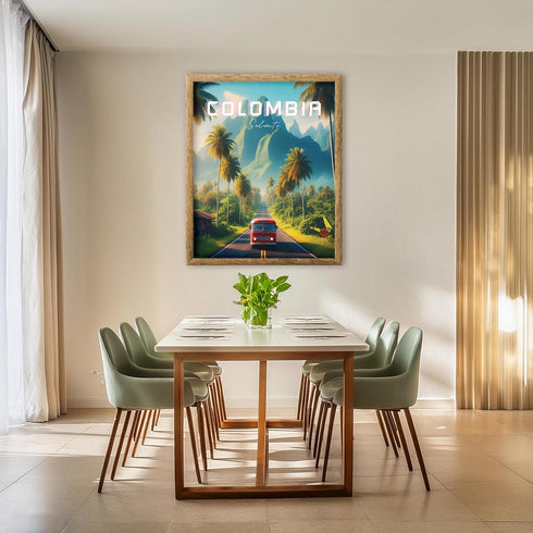 Posterizer 1 pcs-Salento Colombia Valle de Cocora Travel Poster-Adventure Wall Art-GIft for Men Women Teens-Decor for Home & Office- unframed wall...