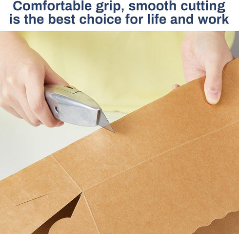 2 Sets Heavy Duty Shark Knife with 3 Pcs Utility Knife Blades Replacement Roofing Tools Carpet Knife Blade Cutter for Indoor Outdoor...