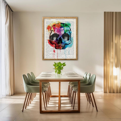 Posterizer 1 pcs-DJ Chimp Dictionary Art-Art for Animal Lovers-Urban Art-Gift for Street Art, Mural Fans-Decor for Home & Office- unframed wall ar...